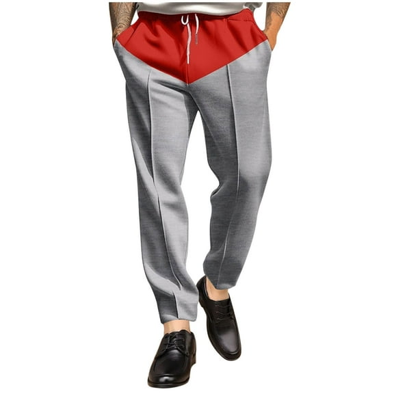 Summer Savings Clearance 2025! abtuhar Men's Pants,Pants for Men,Mens Pants Cargo Work Pants with Pockets Breathable Hiking Construction Pants Gray M