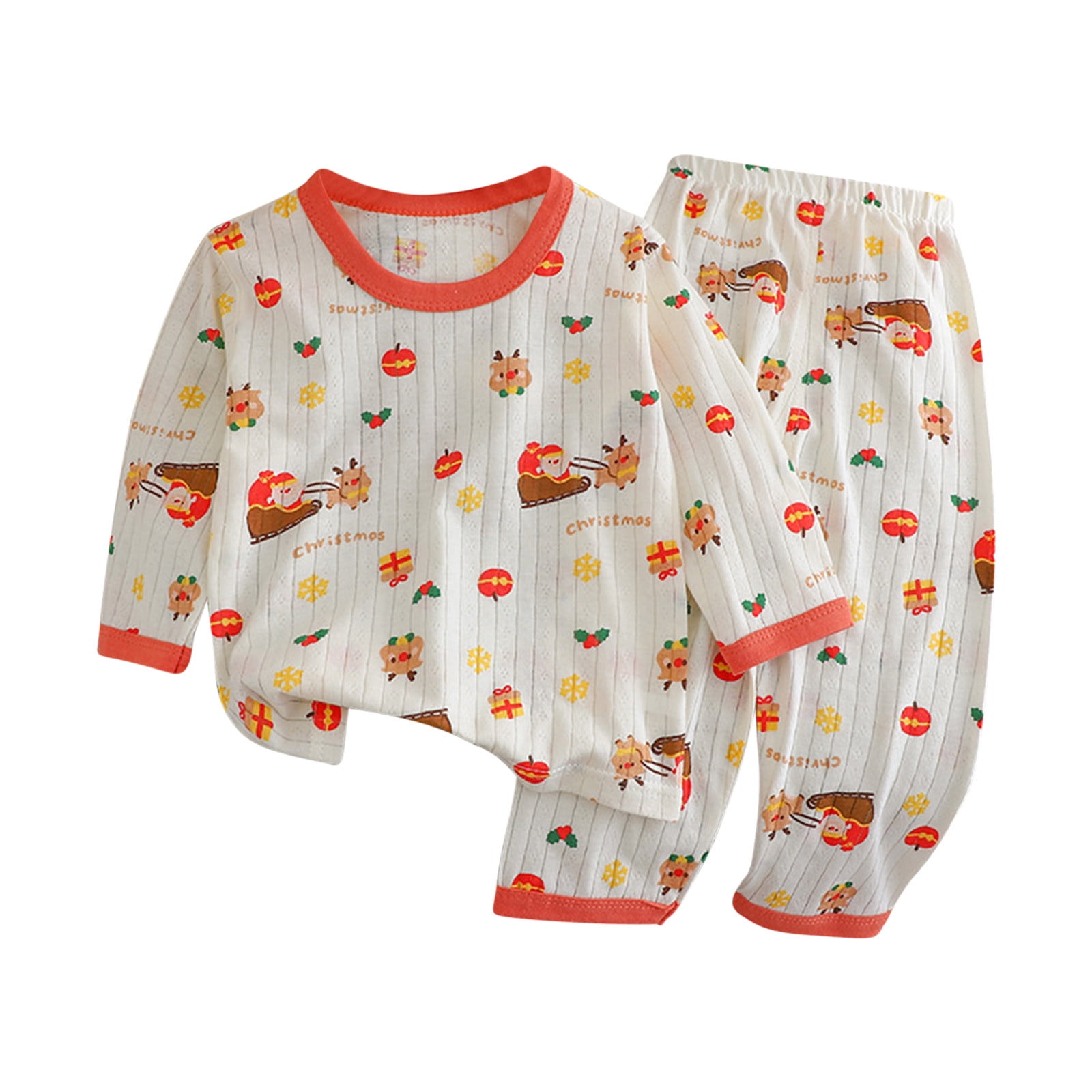 GYRATEDREAM Unisex Toddler Baby Summer Short Pajamas 2 Piece Sets Boys Girls Snug Fit Glow In Pjs Clothes Kids Sleepwear Outfits Dail