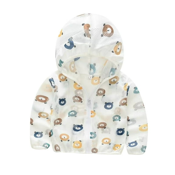 abtuhar Toddler Rain Coat,Toddler Jacket,Toddler Boys Girls Hooded Jacket Windbreaker Lightweight Dinosaur Print Coat Fall Long Sleeve Windproof Outwear Light Blue 3 Years