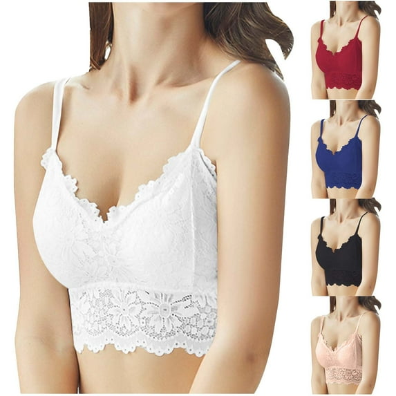 abtuhar Women Bras Push Up,Wireless Bras for Women,Women's Oversized Lace No Steel Straps, Comfortable And Breathable Underwear, Daily Bra
