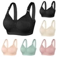 thumbnail image 1 of abtuhar Women Bras Push Up,Womens Sports Bras,Woman's Embroidered Glossy Comfortable Breathable Bra Underwear No Rims, 1 of 5