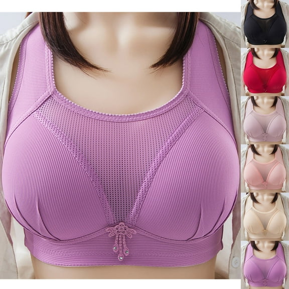 abtuhar Women Plus Size Bras,Womens Bras,Comfortable Lace Breathable Bra Underwear No Rims