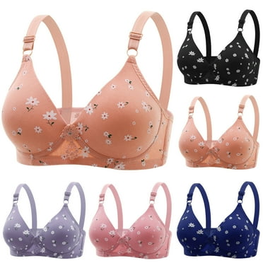 abtuhar Womens Bras No Wire,Womens Bras,Women's Bra Solid Color Wire Free Underwear Bra Everyday Underwear