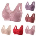 thumbnail image 1 of abtuhar Womens Bras Plus Size,Bras for Womens,Woman's Comfortable Lace Breathable Bra Underwear No Rims Purple, 1 of 3