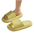 thumbnail image 1 of abtuhar Womens Slides,Slippers for Women,Shower Shoes for Women with Arch Support Soft Pool Slides Lightweight Beach Sandals Yellow, 1 of 4