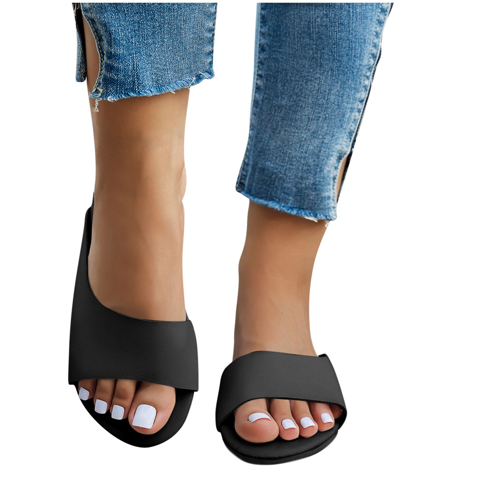abtuhar Womens Slides,Slippers for Women,Women Flip Flops Basic Plain ...