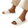 thumbnail image 1 of abtuhar Womens Slippers,Slippers for Women,Shower Shoes for Women with Arch Support Soft Pool Slides Lightweight Beach Sandals White, 1 of 5