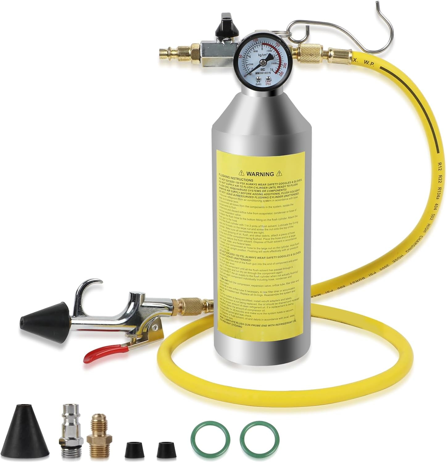 **ac flush kit, car air conditioner system clean canister flushing gun ...