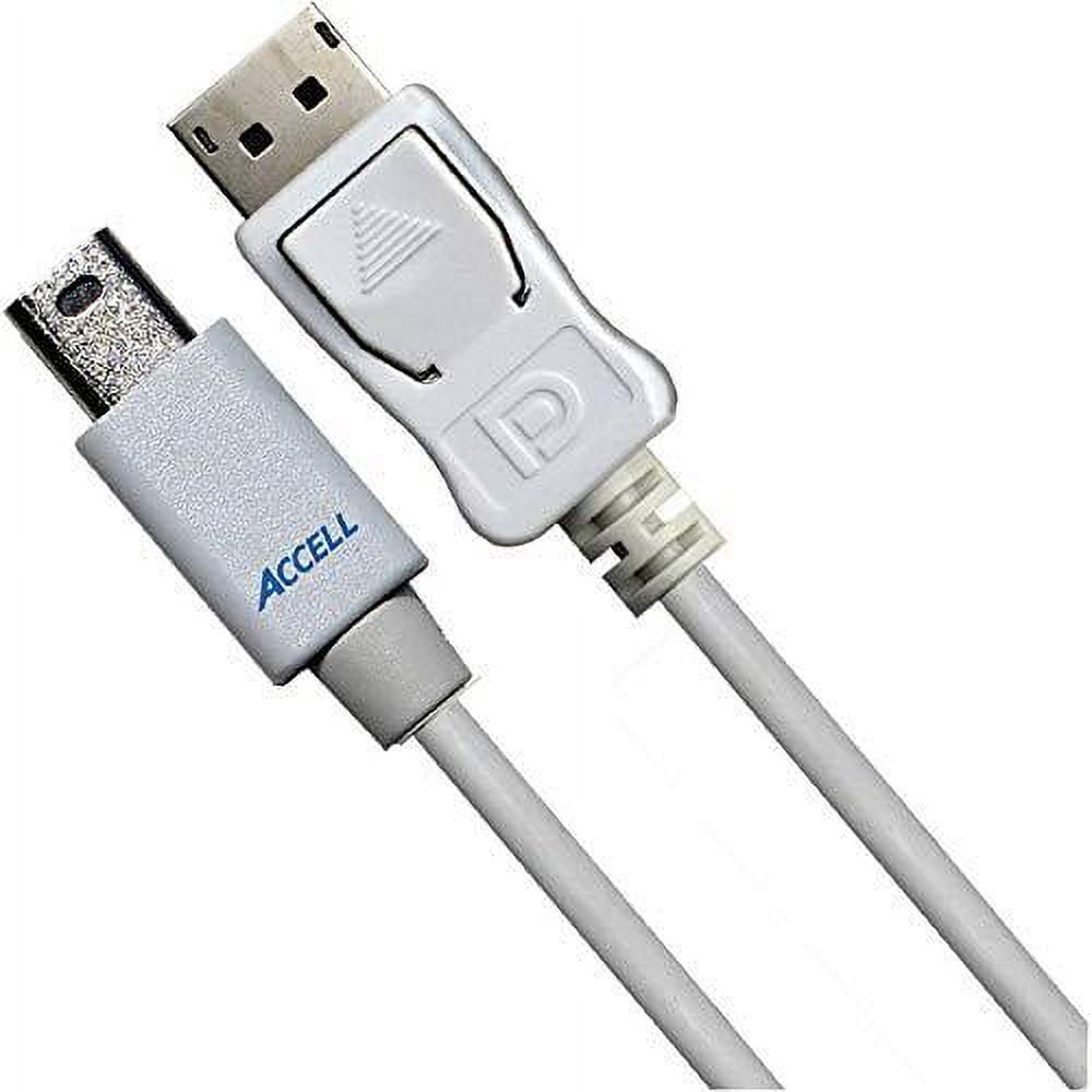 Accell DP to DP 1.2 - VESA-Certified DisplayPort 1.2 Cable - 6 Feet, HBR2,  4K UHD @60Hz, 1920X1080@240Hz, 2 Cable Pack - Blumaple LLP