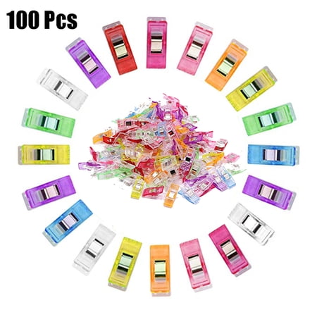 acdanc 100PCS Colorful Craft Sewing Clips for Quilting,Multipurpose Sewing Accessories Sewing Clips Wonder Clips