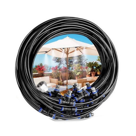 acdanc 10m Misters for Outside Patio,Copper Nozzles Quick Cooling and Humidifying System