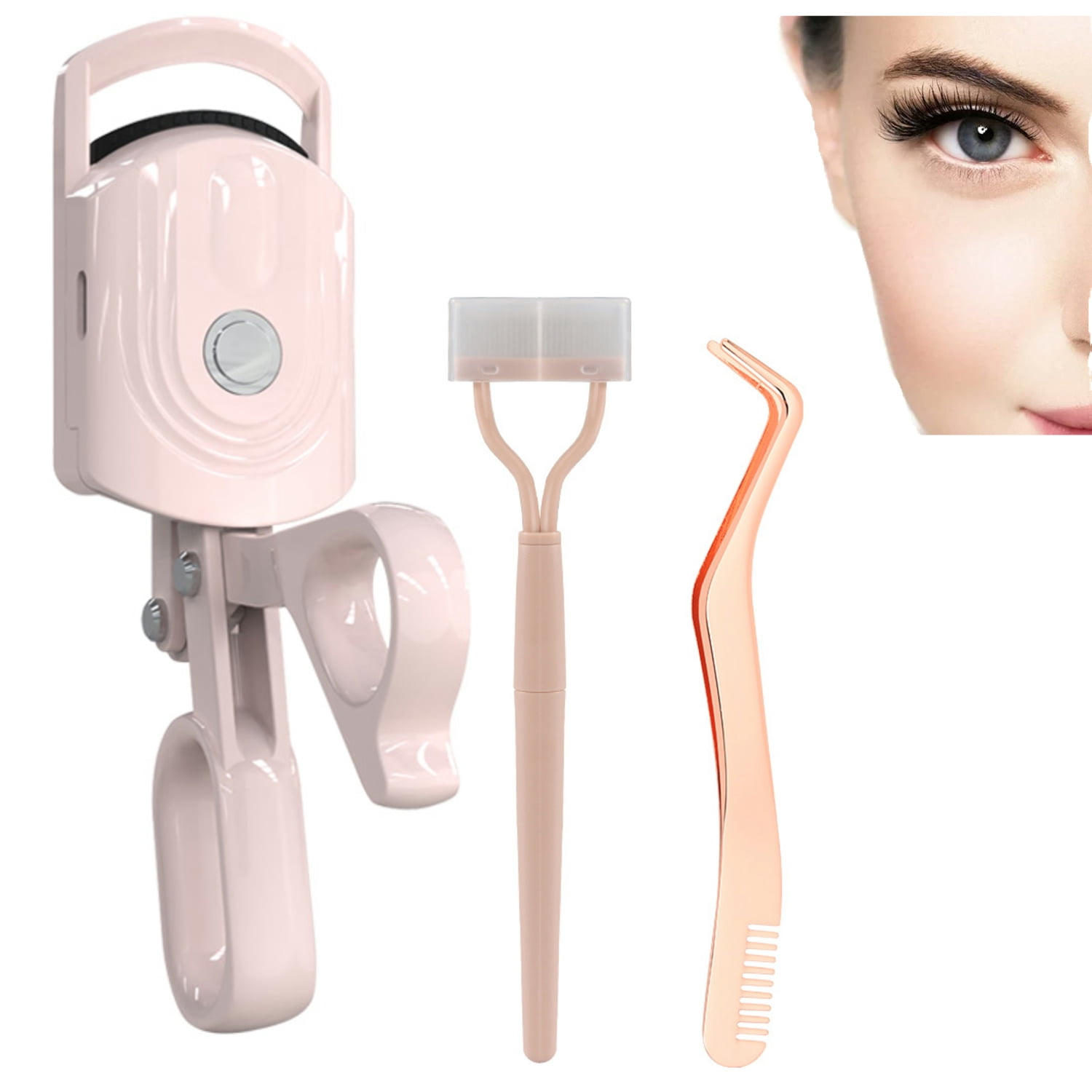 ANLAN Electric LongLasting Heated Eyelash Curlers Portable Mini