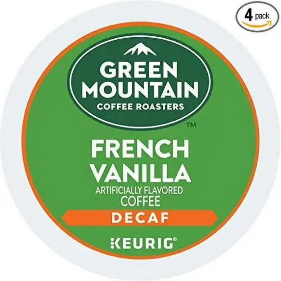 acdanc Green Mountain Coffee Roasters French Vanilla Decaf, Single-Serve Keurig K-Cup Pods, Flavored Light Roast Coffee, 96 Count