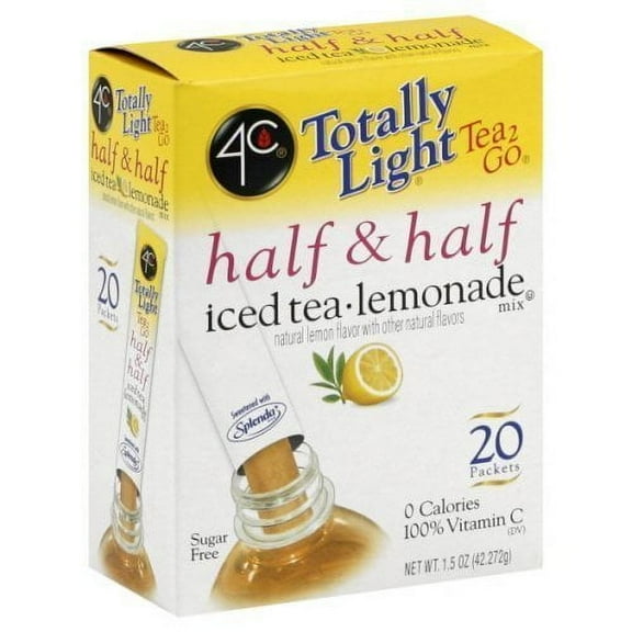 acdanc Light 2 Go Half & Half Iced Tea Lemonade Mix 20 Ct (6 Pack)