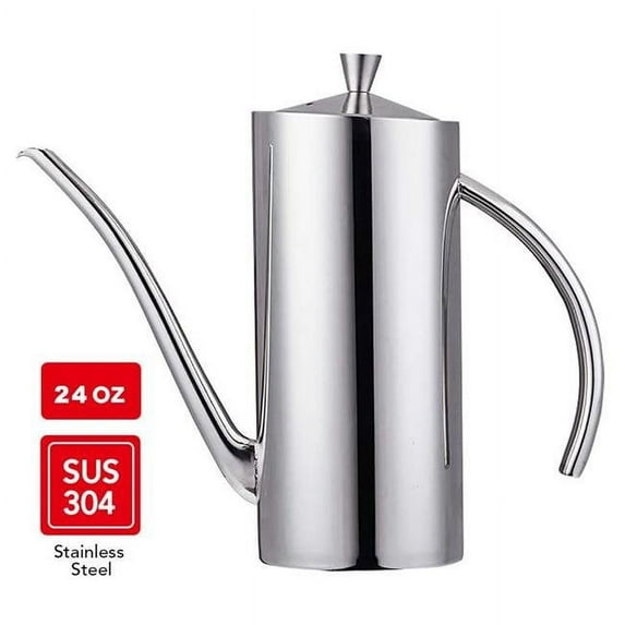 acdanc RA-3EWQ-GT0X 24 oz Stainless Steel Olive Oil Dispenser, Cruet & Bottle for Oil - Vinegar & Soy Sauce