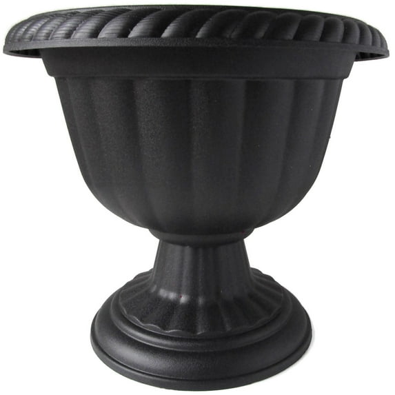 acdanc Sparta Urn Plastic Planter - 12" Top Diameter x 12" Tall - Set of 3