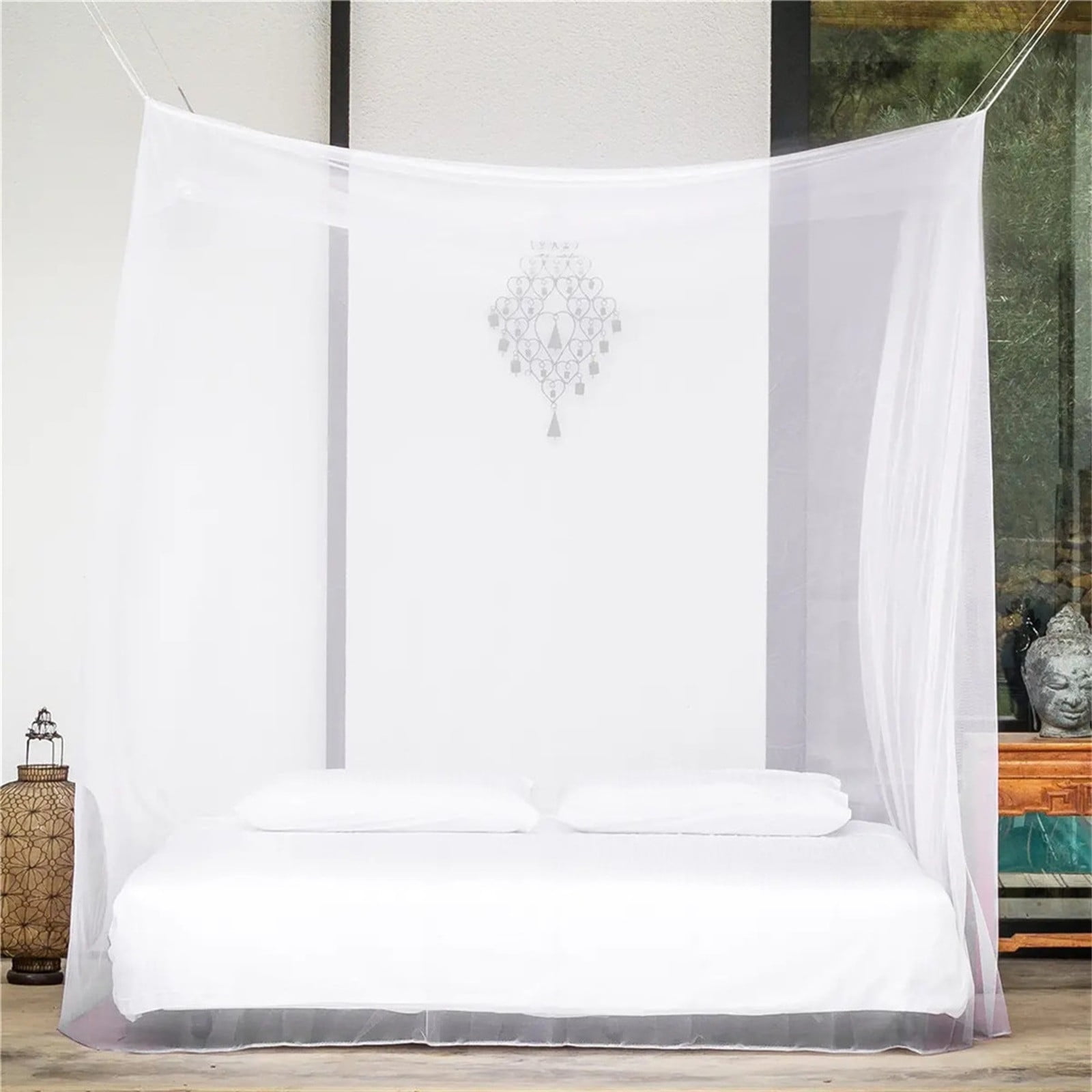 Mosquito net for large beds and outdoor use 3 x 3 metres GIANT