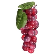 acdanc Uxcell Plastic Photo Prop Artificial Grape Designed Emulation Fruit Burgundy