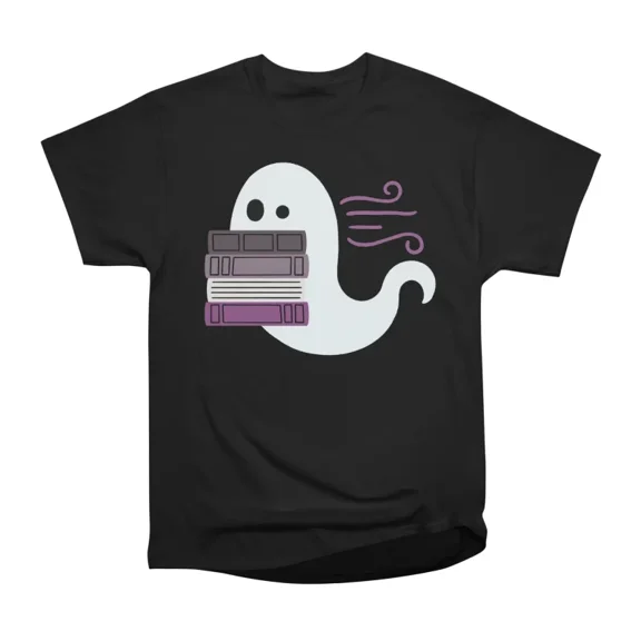 ace book pride ghost T-Shirt Tee Gift For Him Merch For Her Apparel For Friend