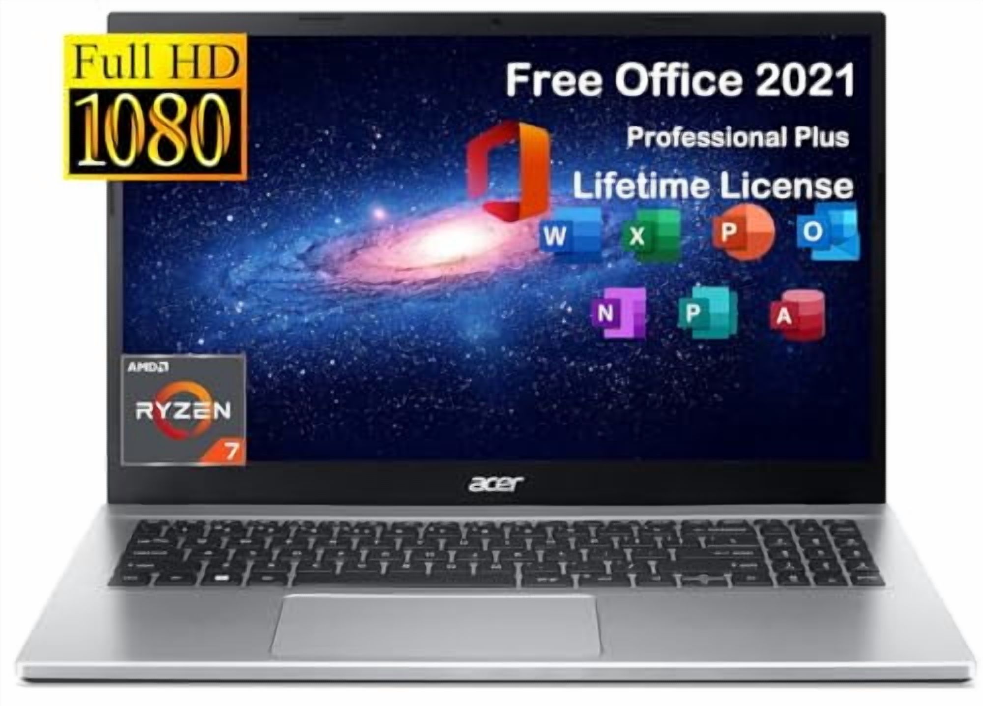acer 2024 Newest Aspire 3 Laptop for Businesswith Microsoft Office