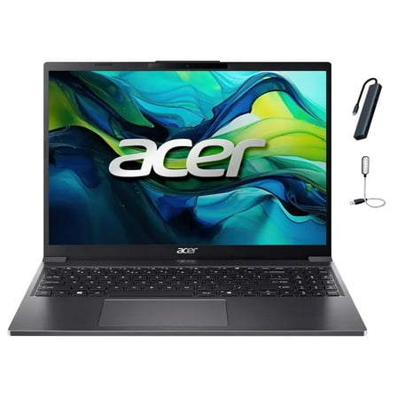 acer Aspire 15.3" WUXGA(1920 x 1200) IPS Display Go 15 Laptop, Intel i5-1334U, 8GB DDR5 RAM, 1TB PCIe SSD, Windows 11 Home, Wi-Fi, Bluetooth, Steel Gray with Accessories