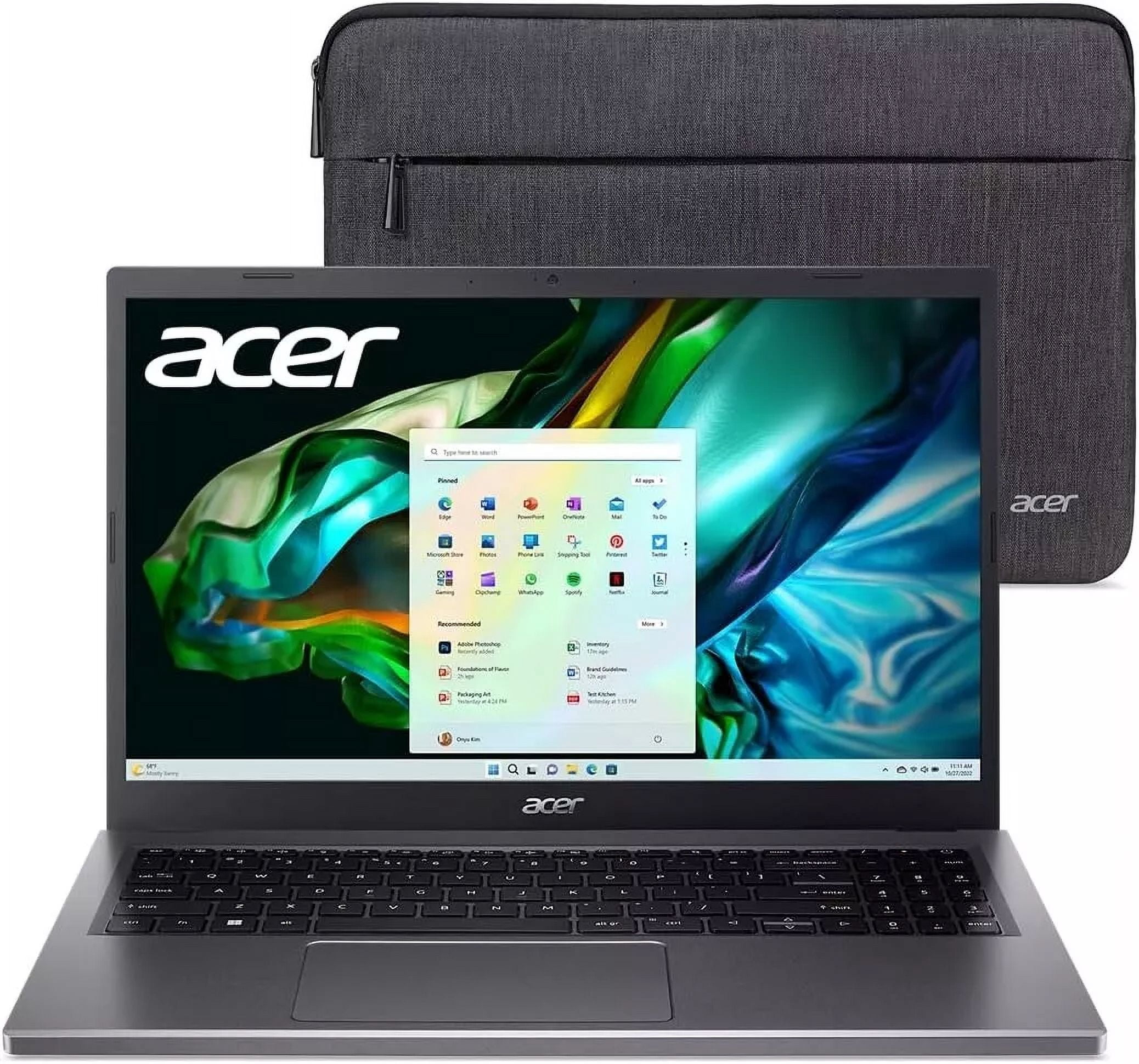 acer Aspire 5 15 Slim Laptop | 15.6" FHD 1920x1080 IPS Touch | Intel Core i5-13420H | Intel UHD Graphics | 16GB LPDDR5 | 512GB Gen 4 SSD | Wi-Fi 6 | Backlit KB | Protective Sleeve| A515-58PT-50UJ