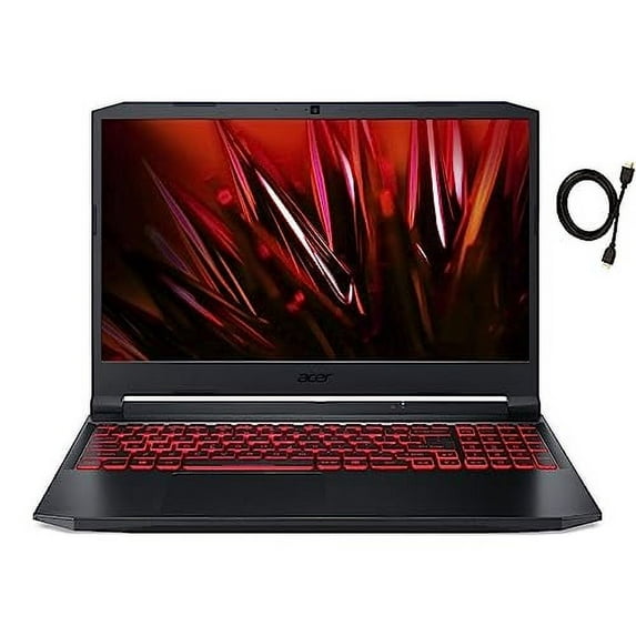 acer Nitro 5 15.6" FHD IPS 144Hz Premium Gaming Laptop, 11th Gen Intel 6-Core i5-11400H Upto 4.5GHz, 64GB RAM, 2TB PCIe SSD, NVIDIA GeForce RTX 3050Ti, Backlit Keyboard, Windows 11 Pro + HDMI Cable