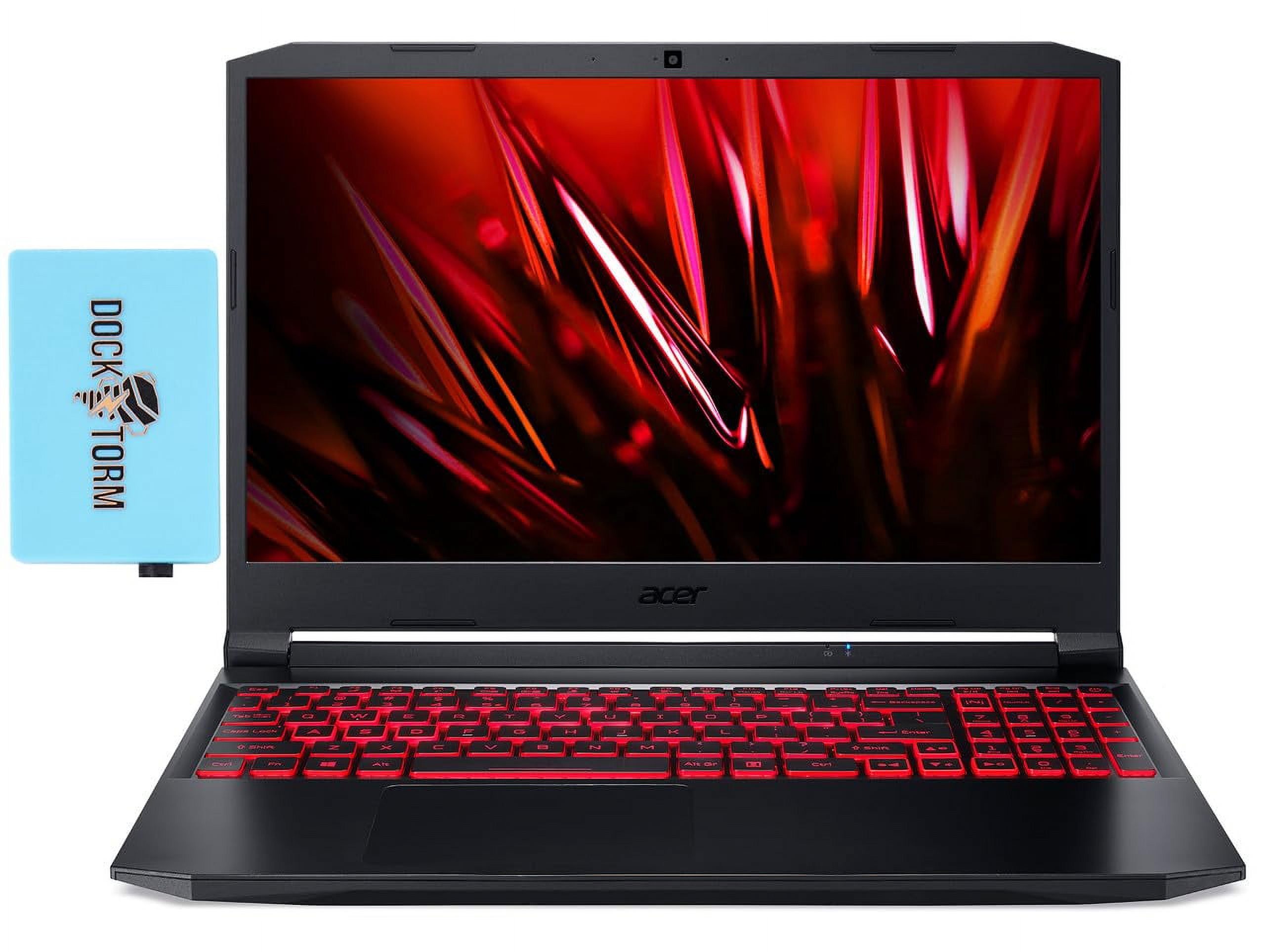 acer Nitro 5 Gaming Laptop 15.6" FHD 144Hz IPS (Intel i7-11800H 8-Core, 8GB RAM, 512GB PCIe SSD, GeForce RTX 3050 Ti 4GB, Backlit KYB, WiFi 6, Win 10 Pro) with Dockztorm Dock