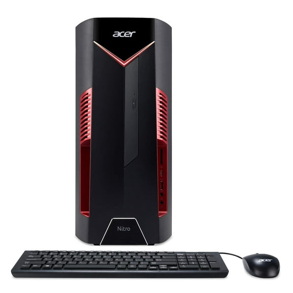 acer Nitro 50 N50-600-UD13 Gaming Desktop, 8th Gen Intel Core i7-8700, NVIDIA GeForce GTX 1060 Graphics with 6GB GDDR5, 16GB DDR4, 256GB SSD, Windows 10 Home