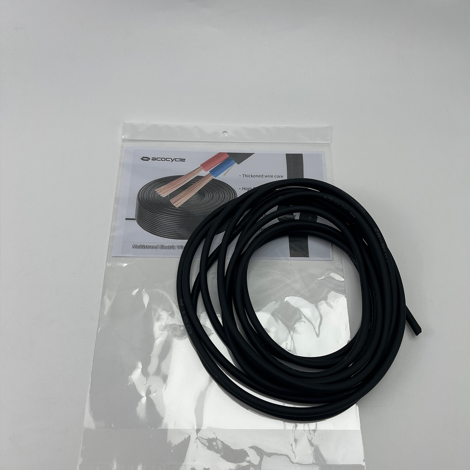 acocycle  Electric wires and cables ,Outdoor Extension Power Cable ,  Heavy Duty Pure Copper Electrical Wire for Lawn, Battery, Automotive, Outdoors