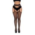 thumbnail image 1 of acuever Women Stockings Vintage Dot Print Thin Mesh Stockings for Women Pantyhose, 1 of 6
