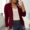 thumbnail image 1 of WCJM Women's Blazers and Suit Jackets Women's Solid Color Pocketed Casual Professional Office Blazer Women Blending Coats, 1 of 3