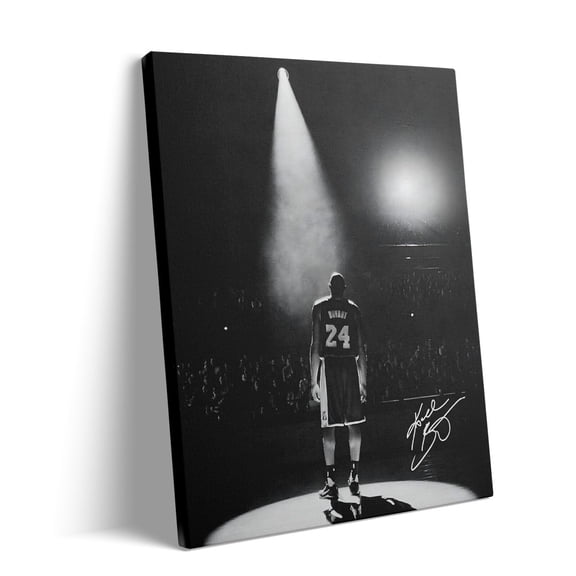 ad Kobe Bryant Canvas Wall Art Print Poster, Inspirational Basketball Player Motivative Artwork, Iconic Mamba Mentality Sports Canvas Wall Decor For Home Office Gym Living Room Bedroom yj