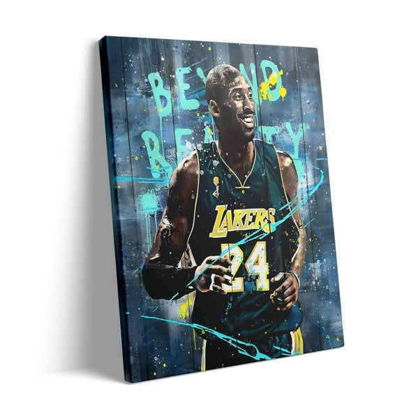 ad Kobe Bryant Canvas Wall Art Print Poster, Inspirational Basketball Player Sports Picture Wall Decor Motivational Mamba Artwork For Home Bathroom Bedroom Gym Office Living Room Decor yj