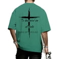 thumbnail image 1 of adaychics Christian Tshirts Men Crew Neck Spanish Bible T-shirt Short Sleeve Oversized Casual Tops for Vacation, 1 of 7