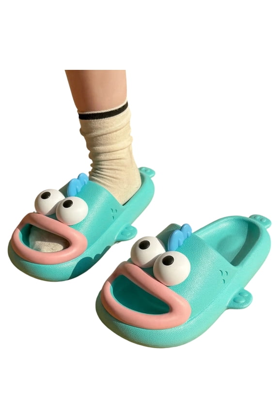 Clown Fish Slides Open Toe Anti Slip Cute Animal Slippers Summer Funny Fish Cloud Slides for Indoor Outdoor