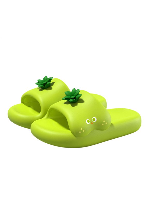 Fruit Slides Non-Slip EVA Thick Sole Cute Pineapple Fruit Slippers Cloud Slides for Indoor Outdoor