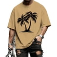 thumbnail image 1 of adaychics Hawaiian Tee Shirts for Men Palm Tree Short Sleeve Crew Neck Tropical T Shirt Summer Clothes for Daily, 1 of 10