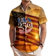 thumbnail image 1 of adaychics Patriotic Hawaiian Shirts for Men Flag 250 Years Lapel Short Sleeve Button Down Beach Shirts Daily Wear, 1 of 8