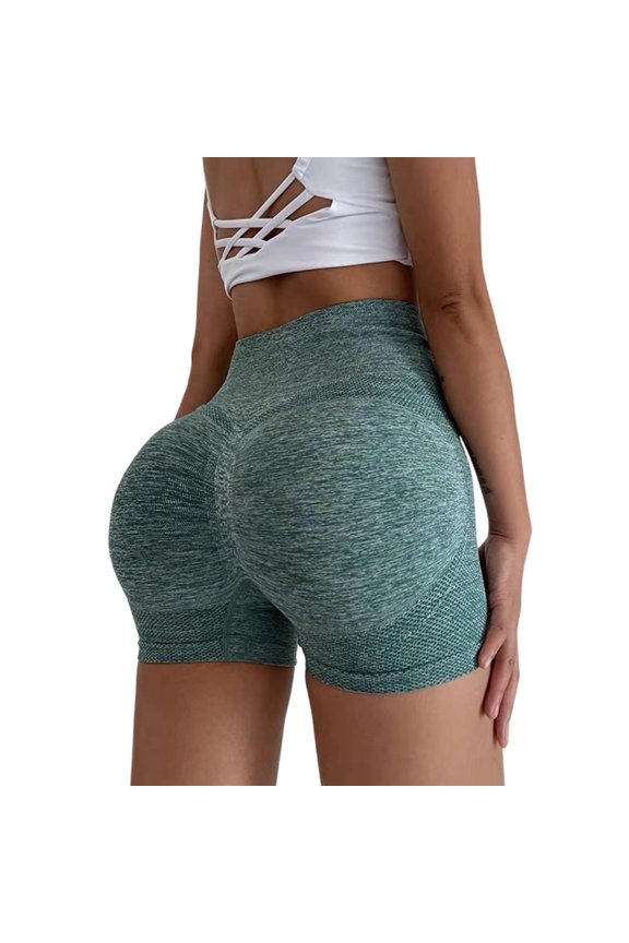 Womens Butt Lifting Shorts Tummy Control High Waist Breathable Butt Lifting Seamless Ruched Shorts for Sports