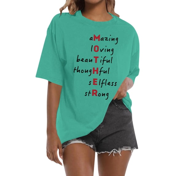 adaychics Womens Vintage Oversized T Shirts Crew Neck Goose Bumps Distressed Summer Tees Funny Casual Tops Daily Wear