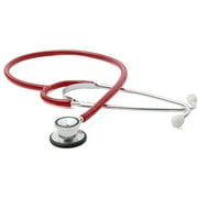 adc proscope 675 pediatric dual-head general-exam stethoscope, 31.5 length, red