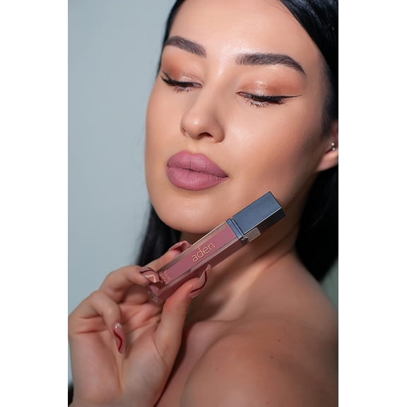 aden - 2 in 1 - Matte Liquid Lipstick & Lip Liner Set - 7ML - (07 Nude Elegance)