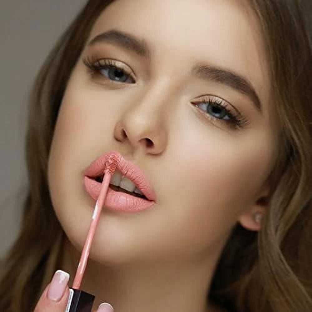 aden - 2 in 1 - Matte Liquid Lipstick & Lip liner Set - 7ML -  (03 Rosie Brown)