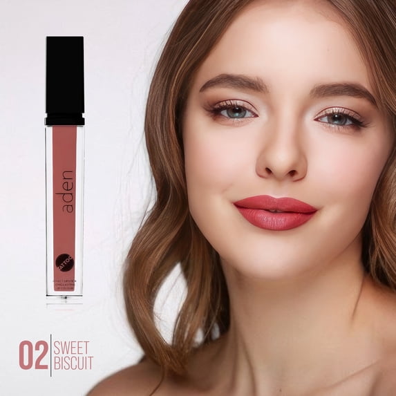 aden Tattoo Matte Lipstick - 7ML - (02 Sweet Biscuit)