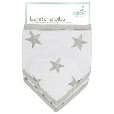 aden + anais Baby Essentials Bandana Bib, 2 Pack