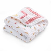 aden + anais Essentials Muslin Baby Blanket for Girls and Boys, Ice Cream Dreams Design