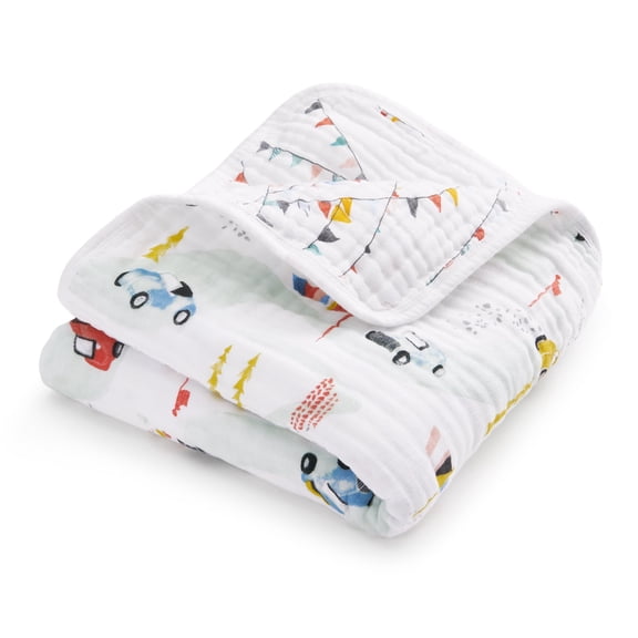 aden + anais Essentials Muslin Baby Blanket, Vintage Car Rally