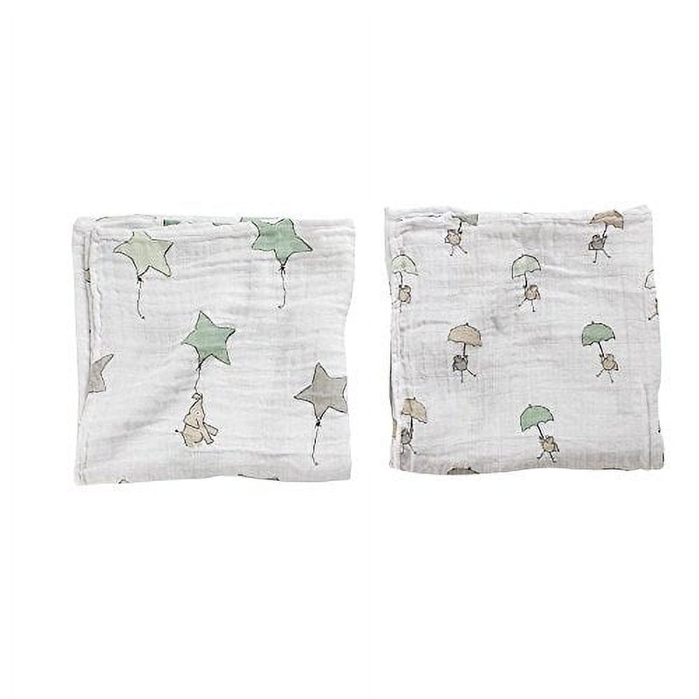 aden + anais Classic Muslin Swaddle Blanket 2 Pack (White, One Size)