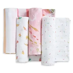 aden + anais Classic Swaddle Gift Box, Ice Cream Dreams, 4-Pack